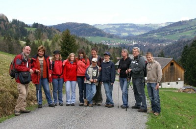 Die Wandergruppe in Schetteregg