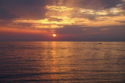 Sonnenuntergang bei Umag