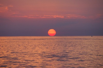 Sonnenuntergang bei Umag