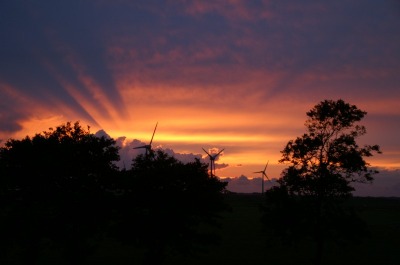 Zum Abschluss ein schöner Sonnenuntergang