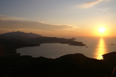 Portoferraio bei Sonnenuntergang