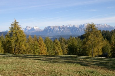 Rosengarten mit dem Schlern