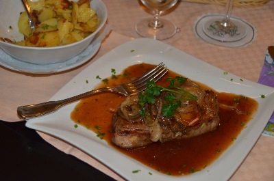 Rostbraten mit Bratkartoffeln